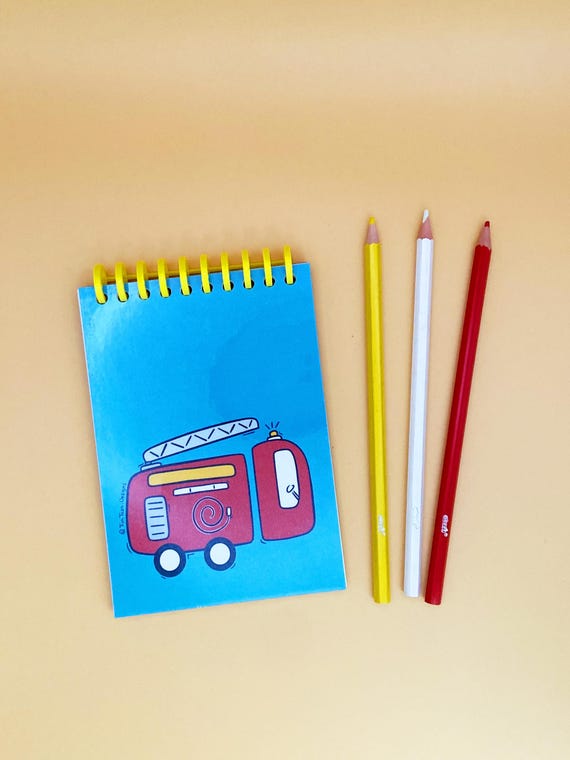 Fire Engine A6 Plain Notepad