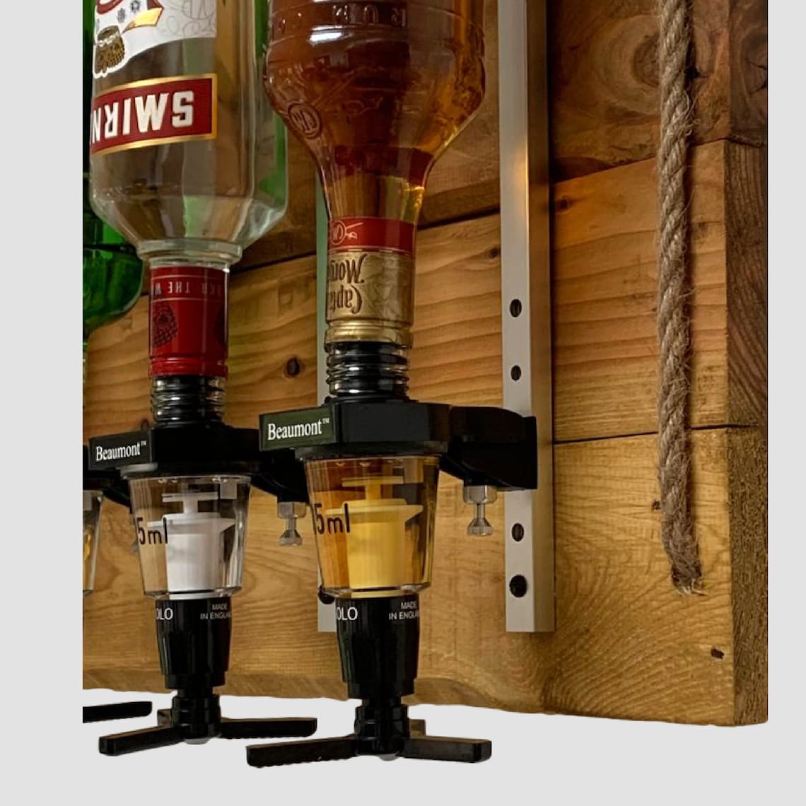 Home Optics Wall Bar Rustic Reclaimed Wood for Spirits Display Etsy UK