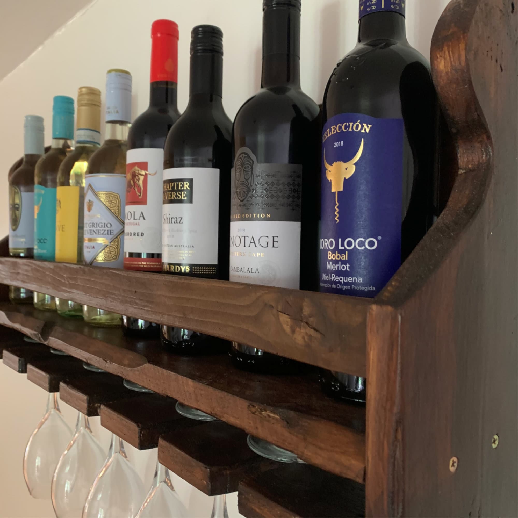 Wooden Home Drinks Bar Designed to Hold From 2 6 Glasses/4 Etsy