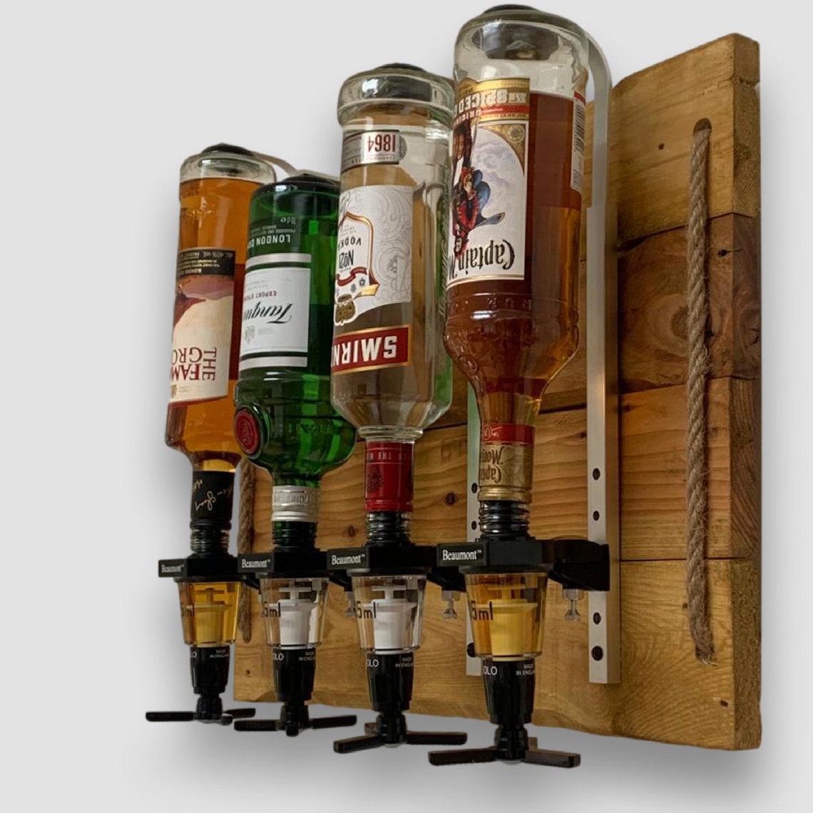 Home Optics Wall Bar Rustic Reclaimed Wood for Spirits Display Etsy UK