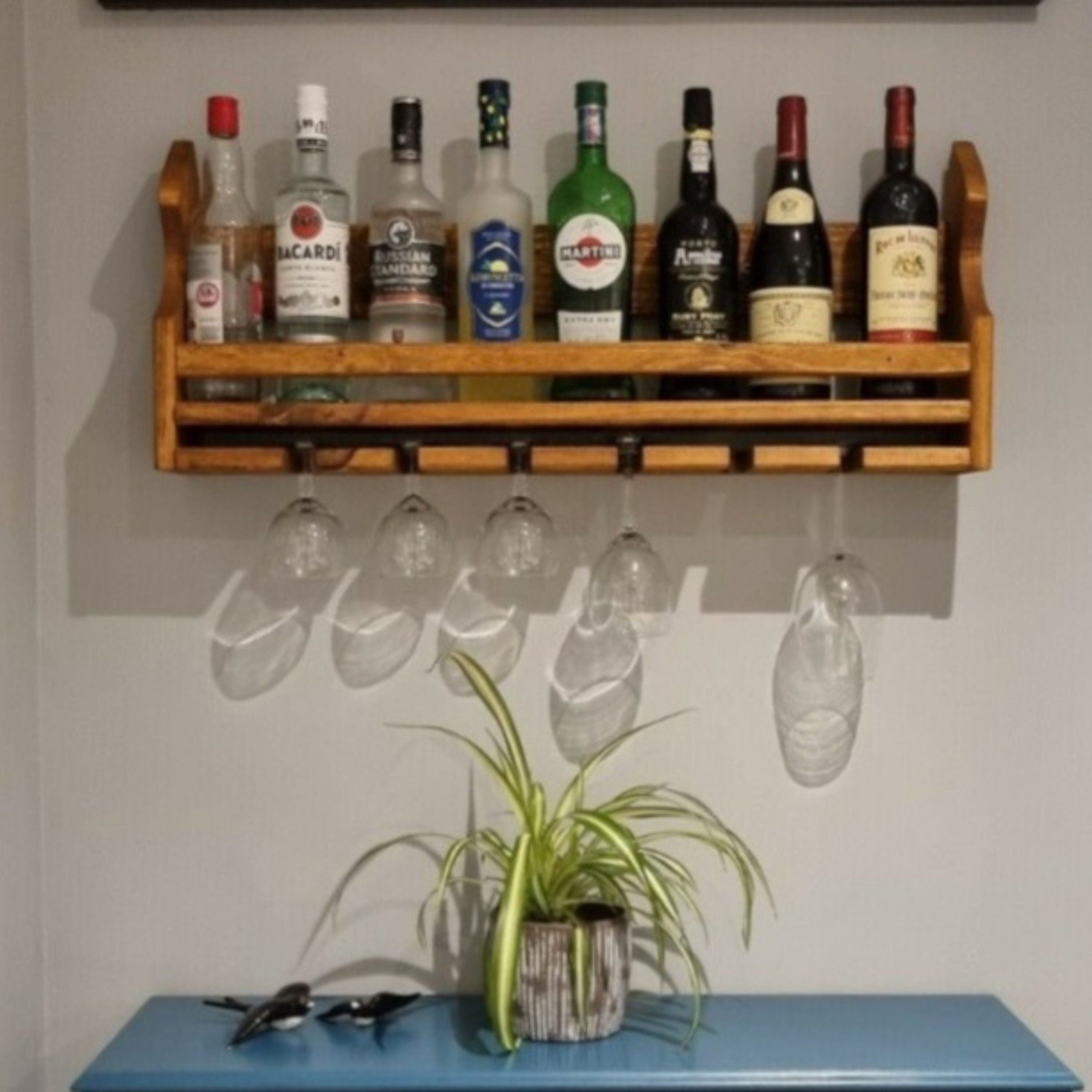 Wooden Home Drinks Bar Designed to Hold From 2 6 Glasses/4 Etsy