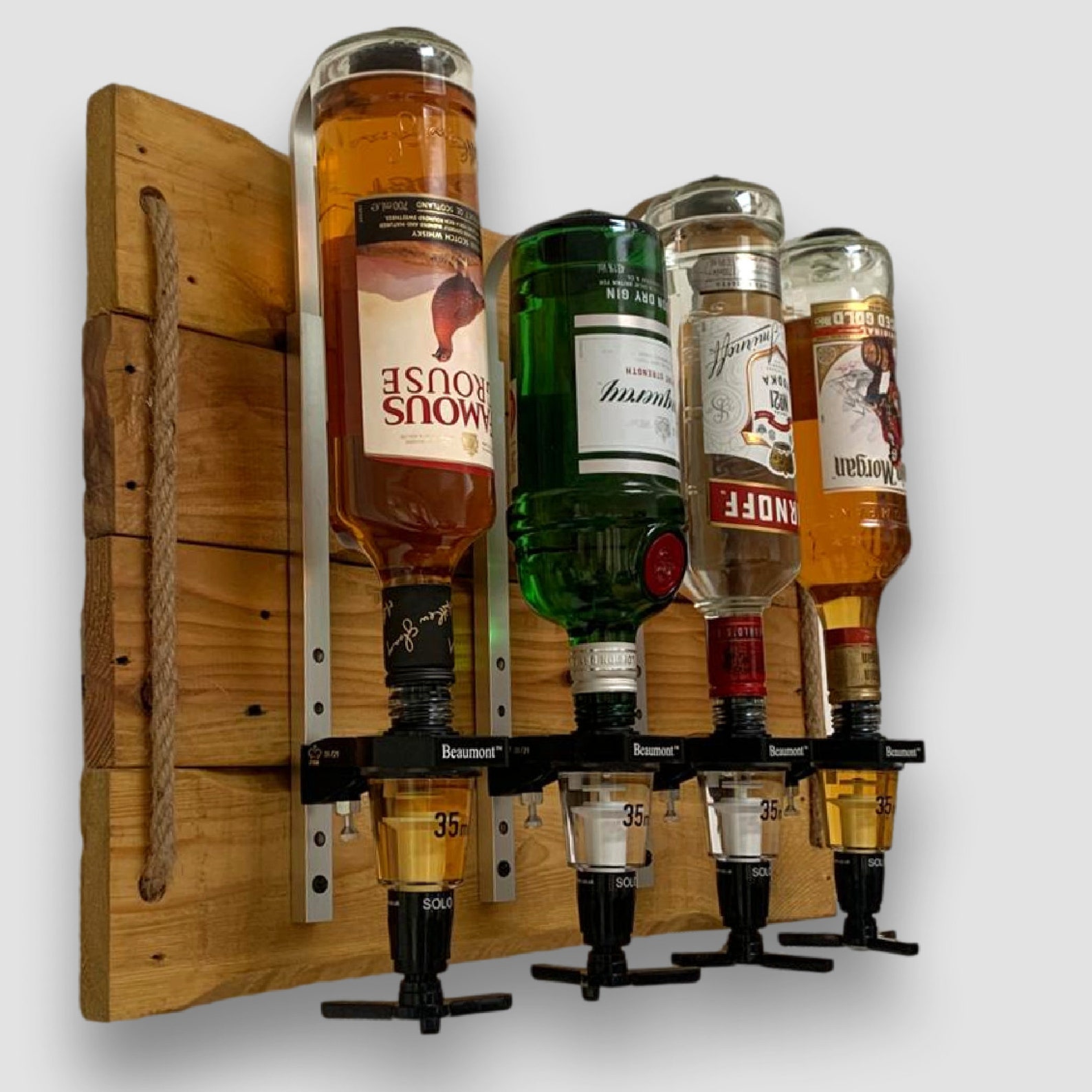 Home Optics Wall Bar Rustic Reclaimed Wood for Spirits Display Etsy UK