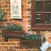Rustic Wood Double Outdoor Window Box for Herbs and Flowers Designed to ...