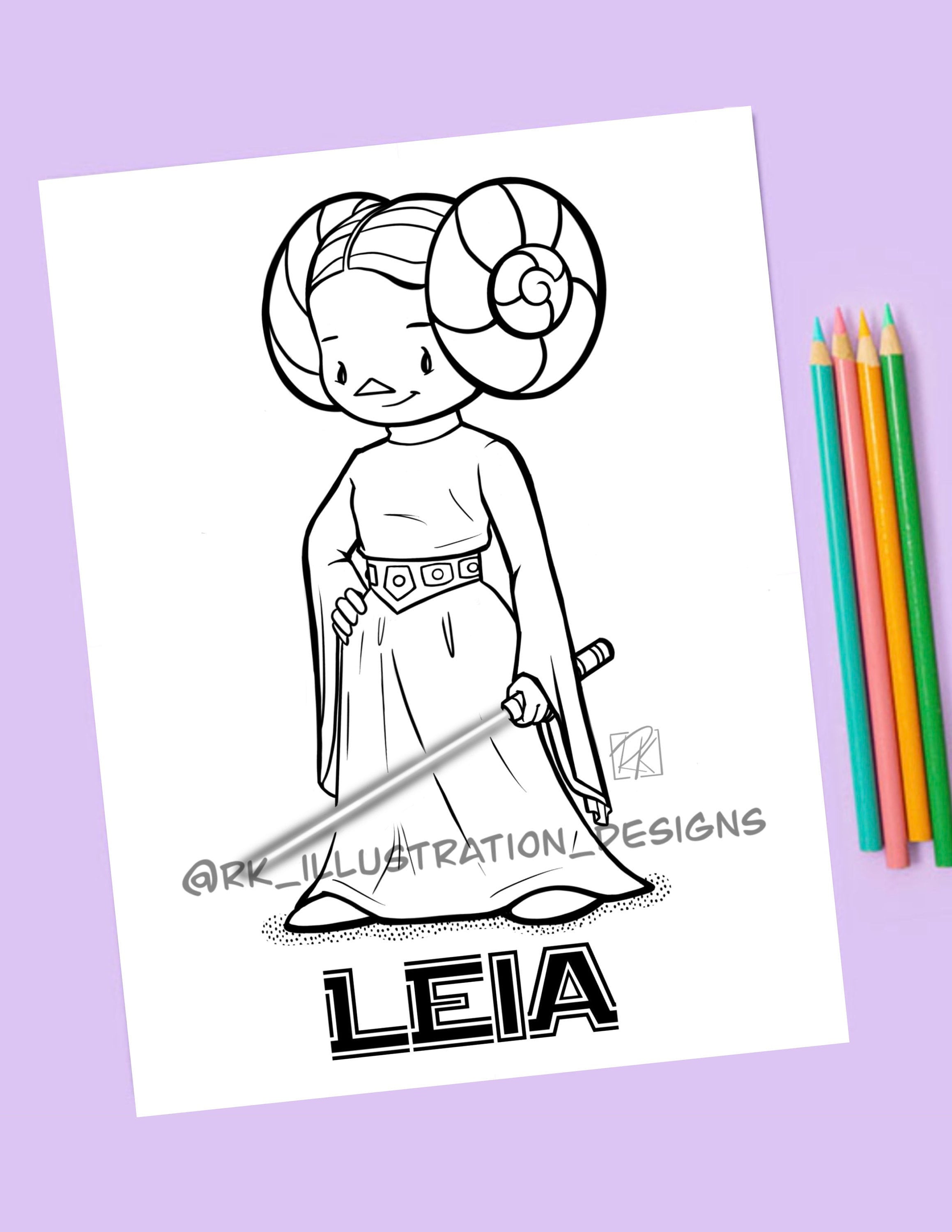 1010 Coloring Pages Princess Leia  Latest