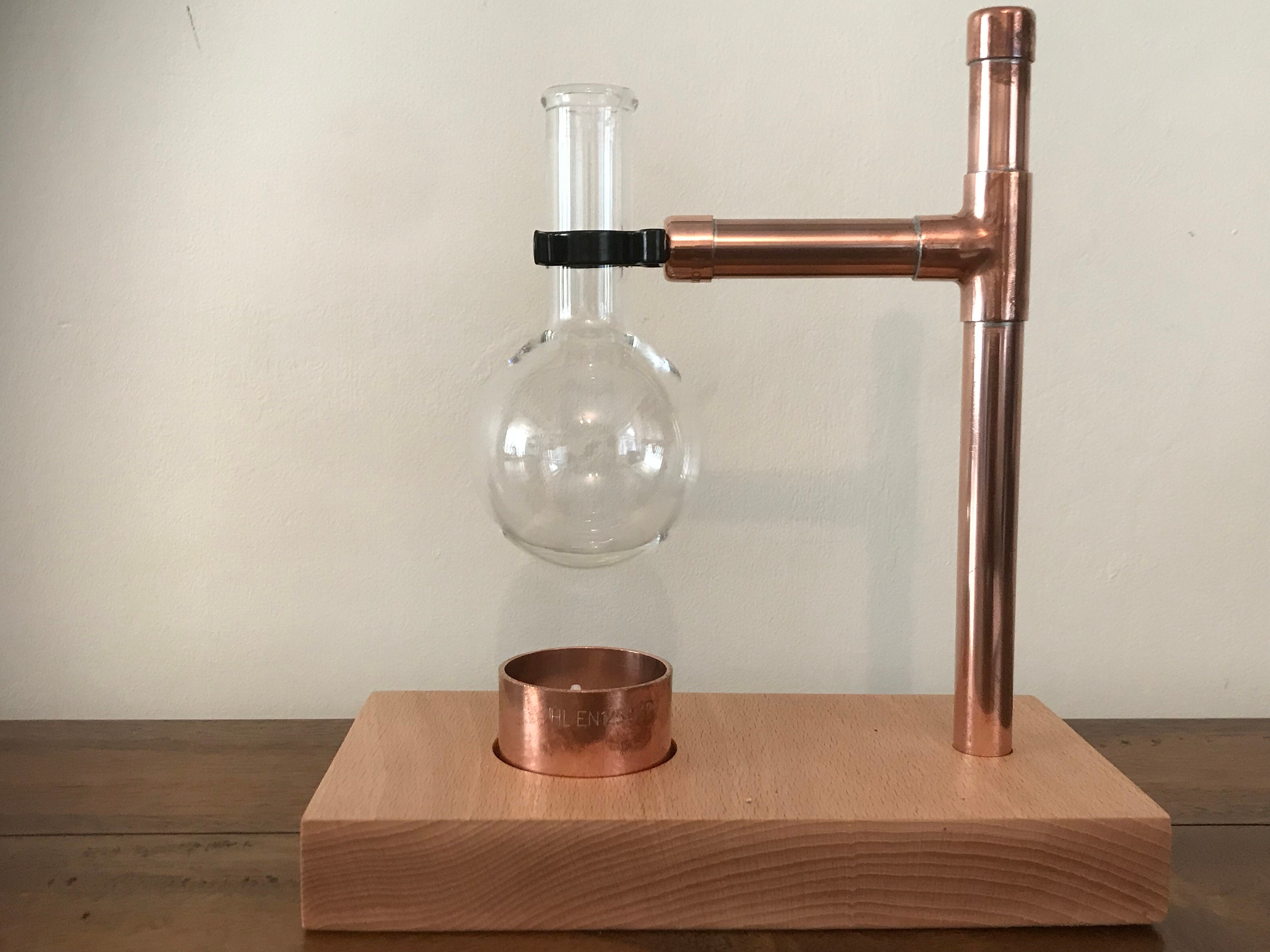 Copper pipe incense oil burner Etsy