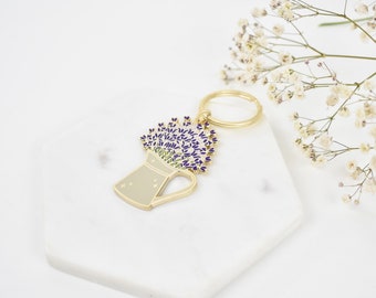 Lavender Keychain - plant gifts for plant lovers - gardening gifts for women - Unique Mother’s Day Gifts - llaveros para mujer