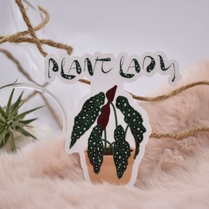 Plant Lady Begonia Maculata Sticker