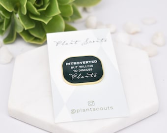 Introverted Plant Badge