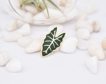 Plant Pin - Alocasia enamel Plant Pin - Gift for Plant lover