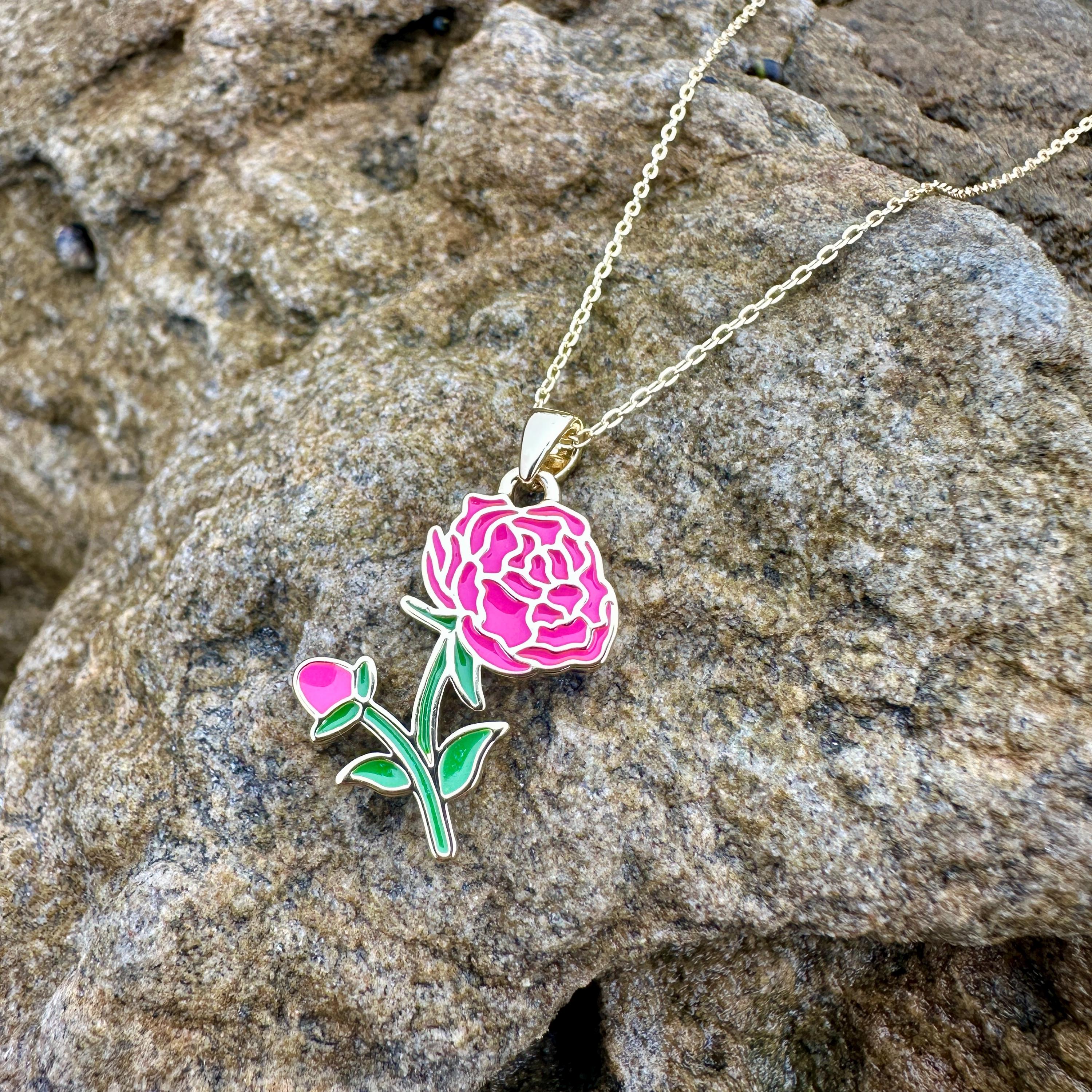 Peony necklace - Etsy 日本
