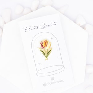 Tulip Enamel Pin: Flower Lover Gift image 2