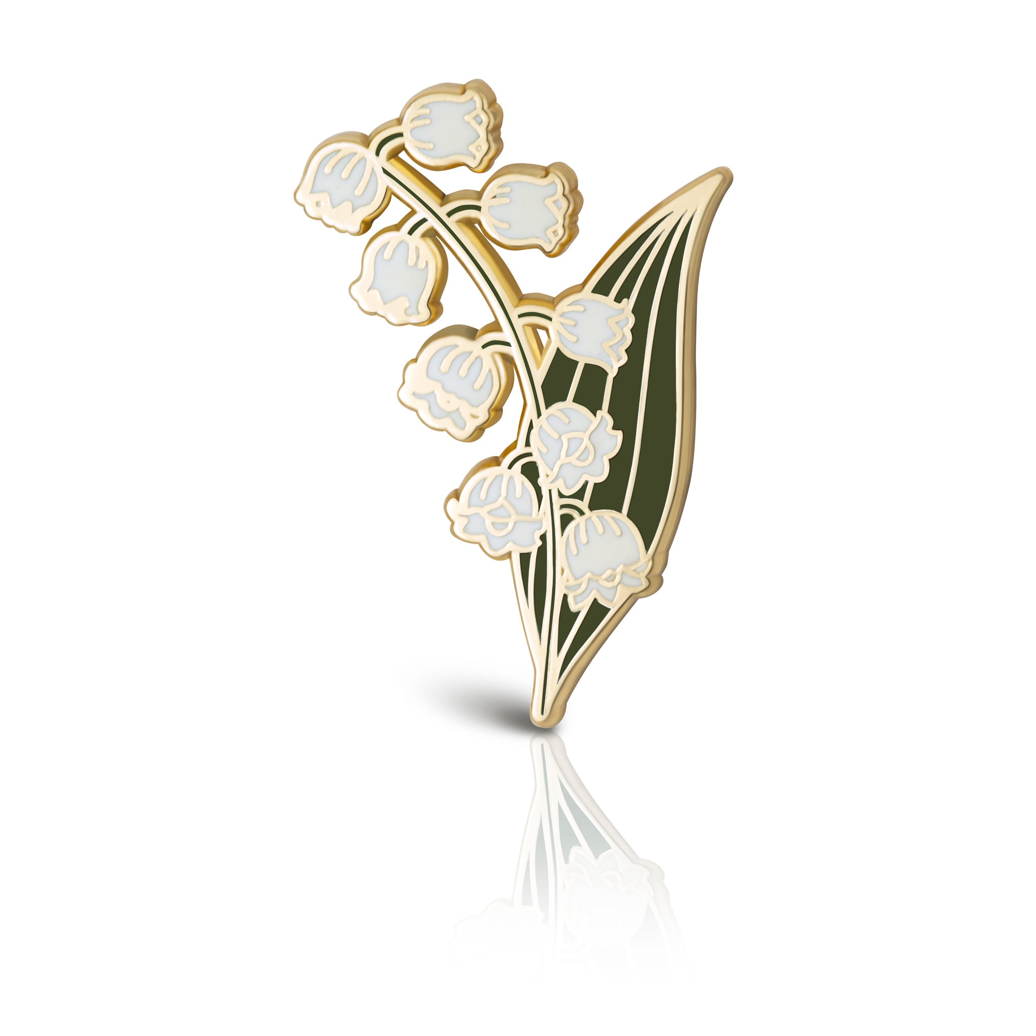 May Birth Month Flower Lily of the Valley Lapel Pin for Floral Lover Gift Flower Lapel Pin Floral Brooch Flower Pin