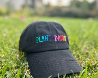 Plant Daddy Dad Hat Gift for Plant Lover Black Wear Your Green Thumb with Pride!