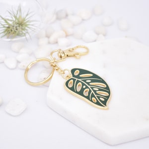 Monstera Plant Keychain