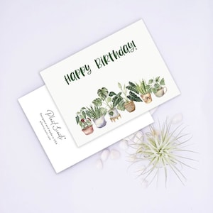 Happy Birthday Greeting Card -  Card for Plant Lover