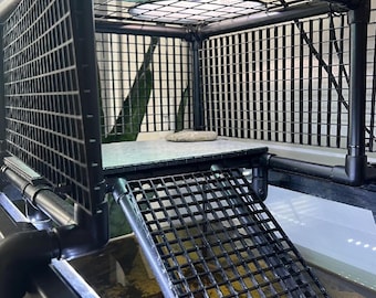 Tank Topper Turtle Dock! Sits on top of your aquarium and fits 18-19" width tanks (50, 65, 75, 125gal) Maximum water depth and safe basking!