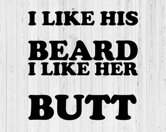 Like His Beard Svg Etsy
