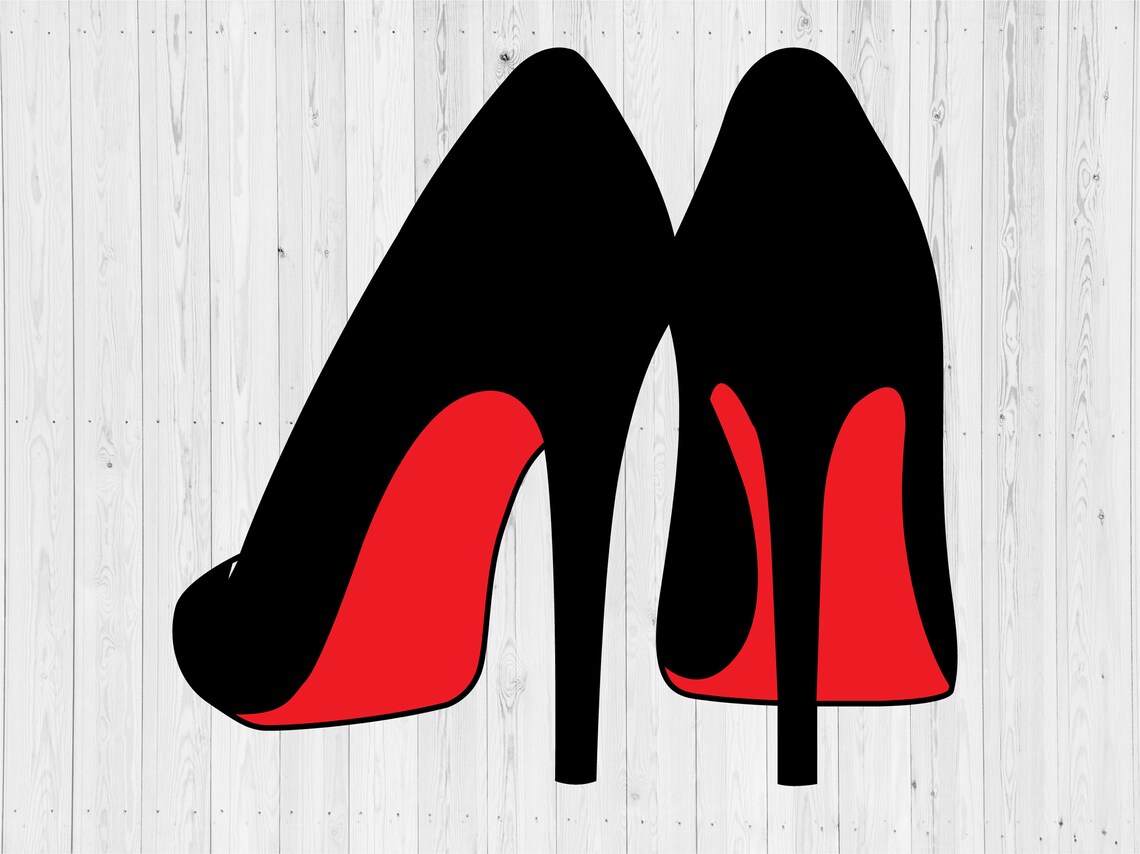 red bottom heels drawing
