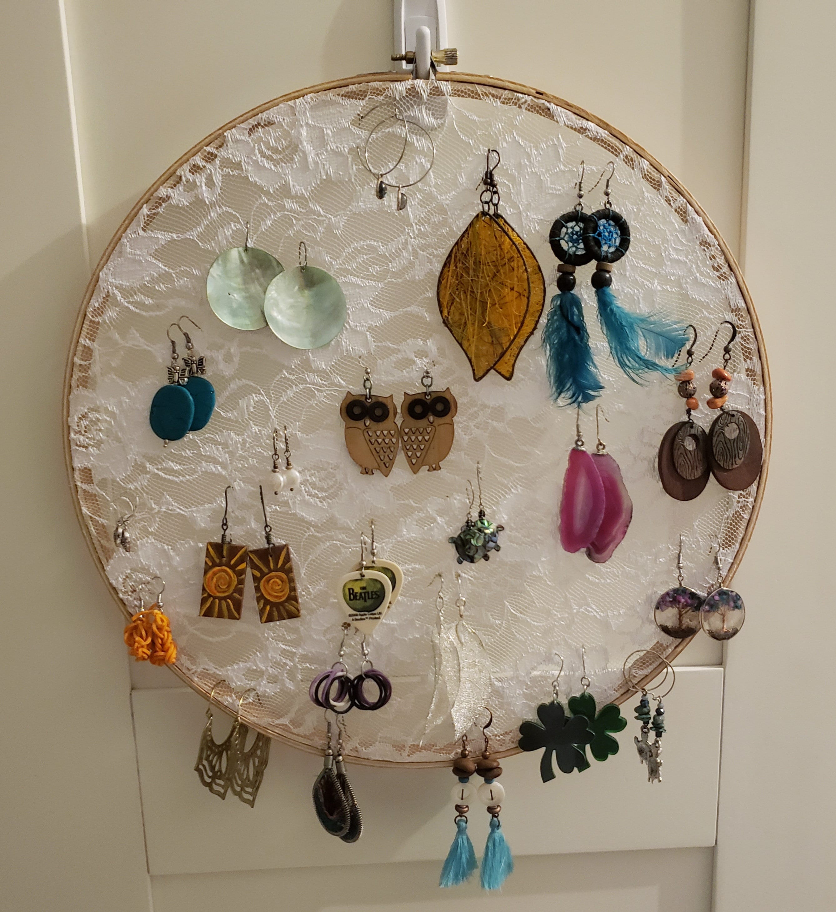 Wall hanging earring holder 12 | Etsy
