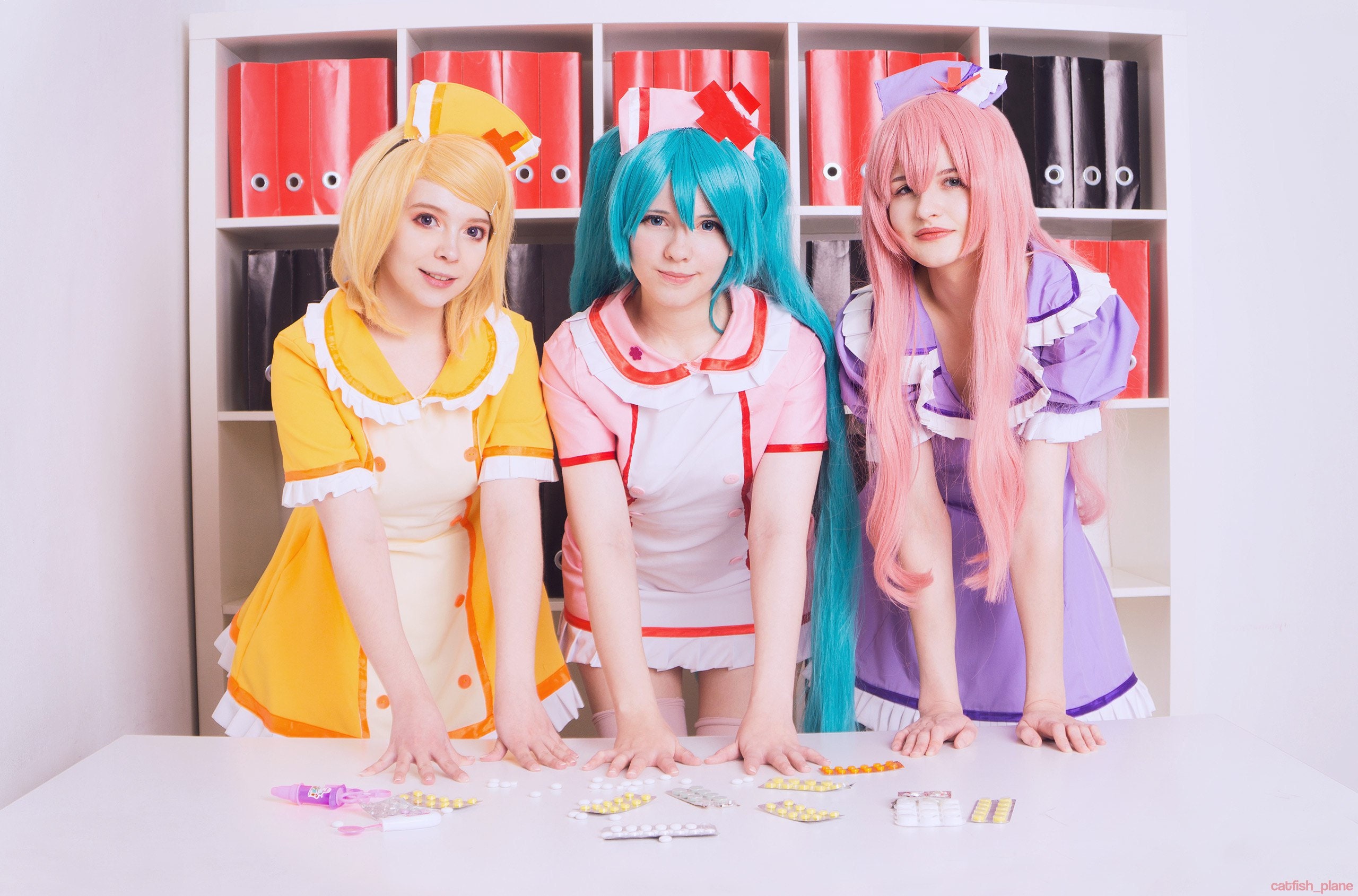 Vocaloid Nurse Cosplay Costume Miku Hatsune Kagamine Rin Etsy