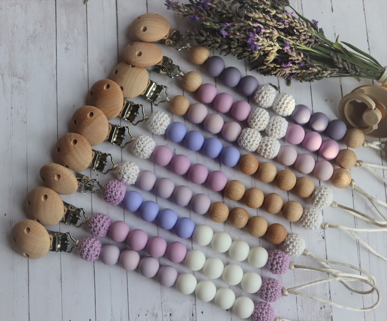 Baby Pacifier Dummy Clip Dummy Chain Silicone Dummy Chain Silicone Beads Chain Dummy Holder Pacifier