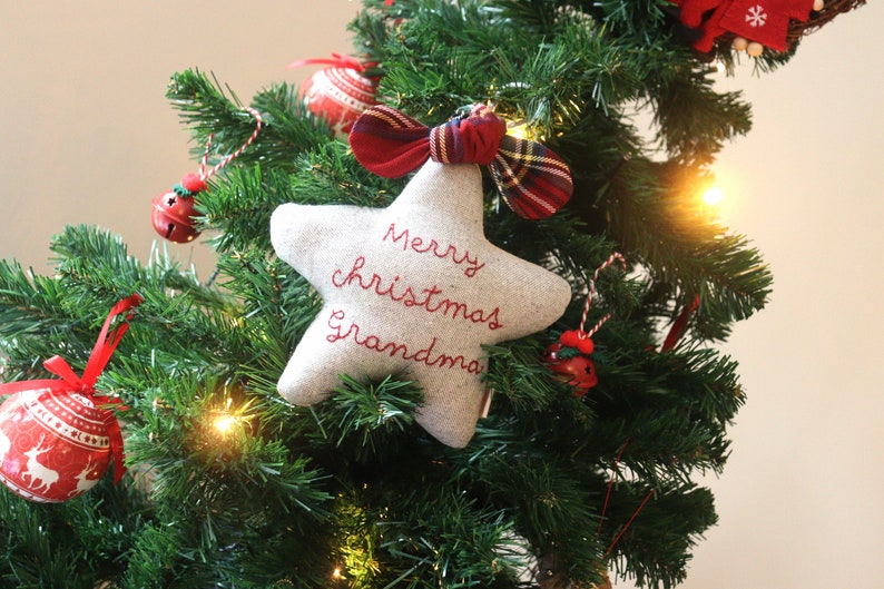 CADEAU DE NOL POUR LES GRANDS-PARENTS Décoration d'arbre de Noël Cadeau grands-parents Fait main Décoration de Noël image 5
