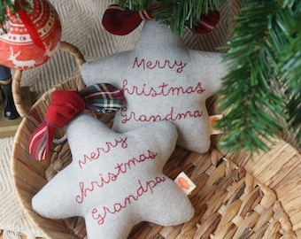 GROOTOUDERS KERSTGIFT | Kerstboomversiering | Grootouders cadeau | Handgemaakt | Kerstdecor |