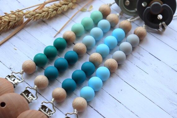 Baby Pacifier Dummy Clip Dummy Chain Silicone Dummy Chain Silicone Beads Chain Dummy Holder Pacifier