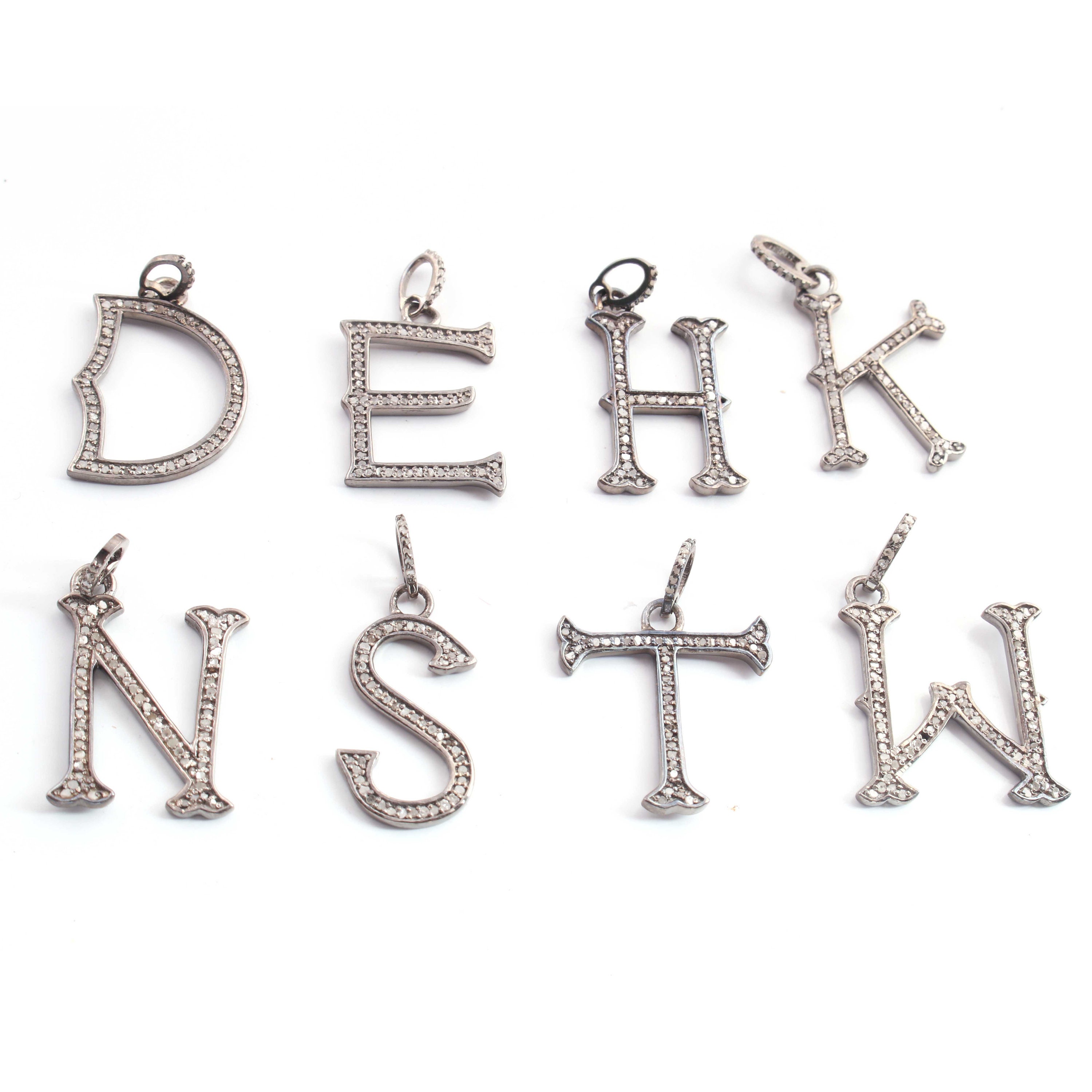 Diamond Pave Letter - Etsy