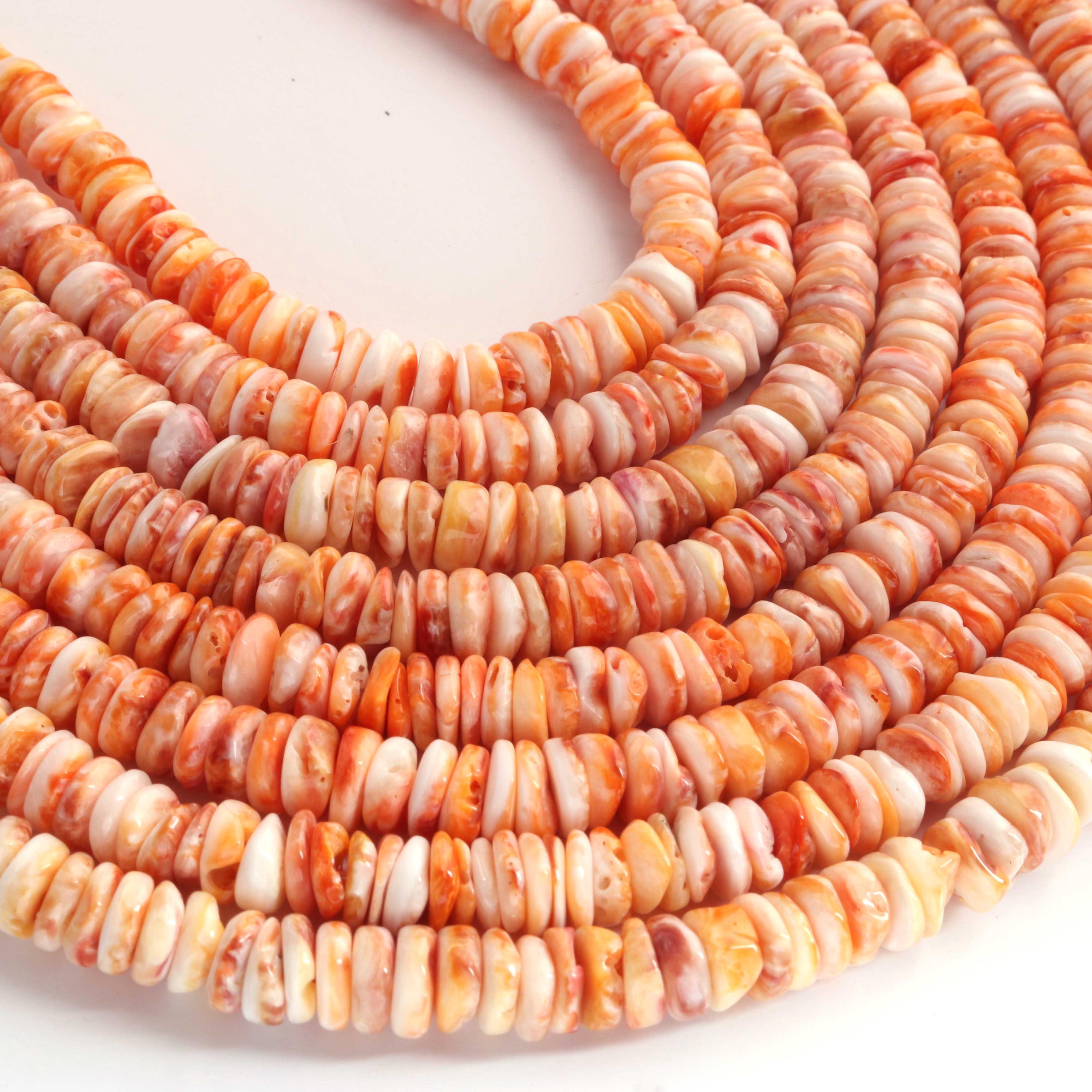 Perles Disque Coquillage Naturel 12,5 Mm – 31 Unités, Fil 39 Cm, Marron