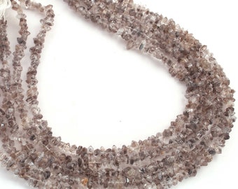 1 Strand Herkimer Diamond Quartz Briolette, Rough Nugget Beads, 16 Inches Long- 2mmx7mm-3mmx11mm Gemstone Briolettes, hr004