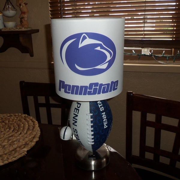 Penn State Nittany Lions Football Table Lamp (Handcrafted)