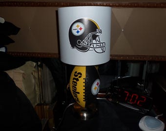 PITTSBURGH STEELERS FOOTBALL Table Lamp (Handcrafted)