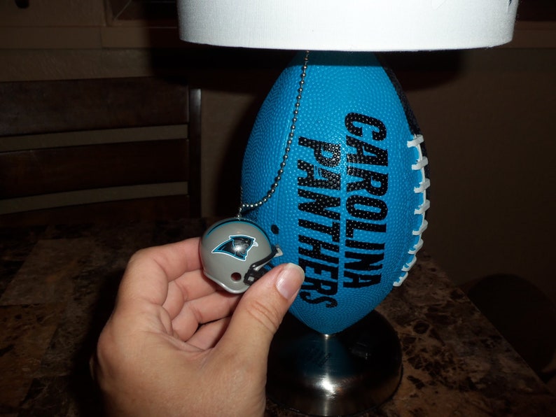 CAROLINA PANTHERS FOOTBALL Table Lamp handcrafted Etsy