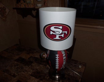 San Francisco 49ers Lamp Shade. NFL. Shades Are 9.5 X 5 X 7 Tall - Etsy
