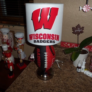 The Wisconsin Badgers Football Table Lamp