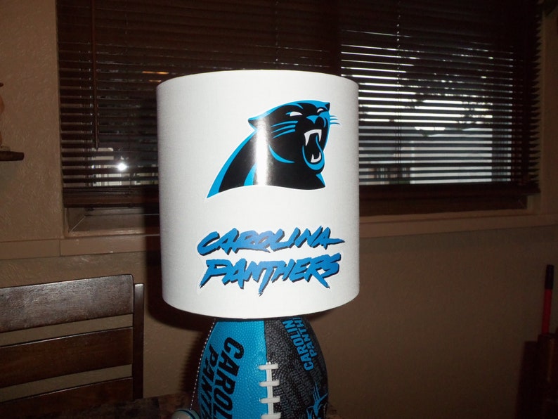 CAROLINA PANTHERS FOOTBALL Table Lamp handcrafted Etsy