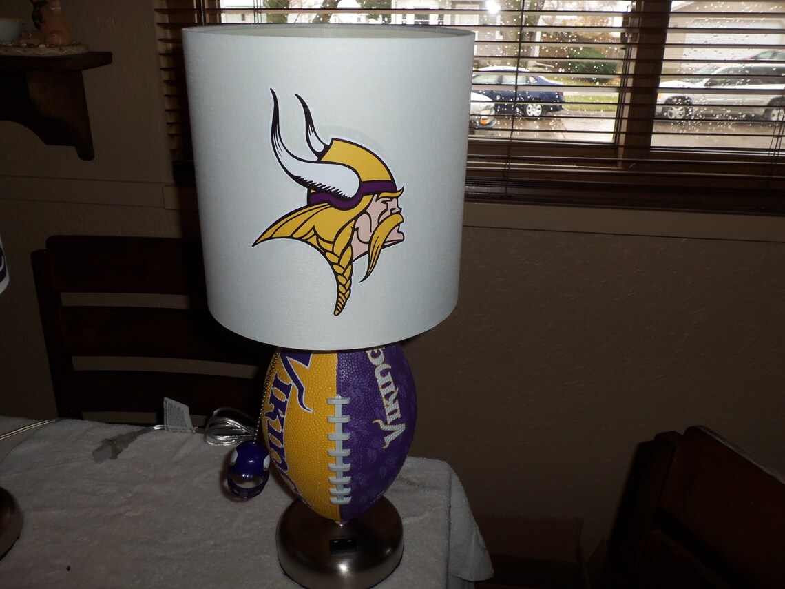 Minnesota Vikings Football Table Lamp Handcrafted Etsy Canada
