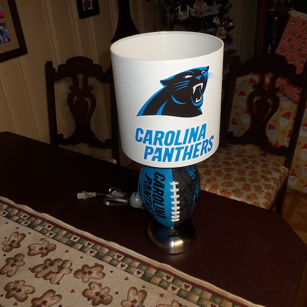 CAROLINA PANTHERS FOOTBALL Table lamp (Handcrafted)