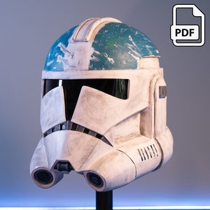 Plantillas de casco de soldado clon animado de la Fase 2