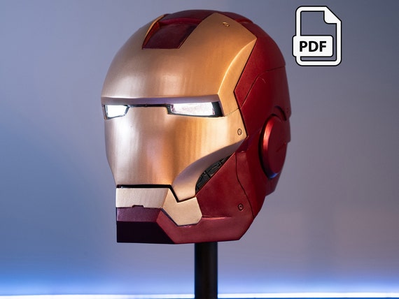 アイアンマン Mk. 3 ヘルメット テンプレート - Etsy 日本