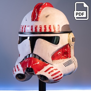 PLANTILLAS DE Casco de Soldado Clon FASE 2 (Para Cartón)