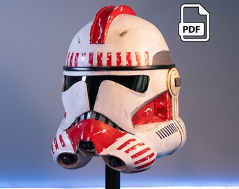 PHASE 2 Clone Trooper Helmet TEMPLATES (For Cardboard)