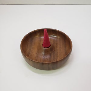 Soporte de incienso de palo de madera de nogal hecho a mano, **Solo soporte**, Regalo para mamá, Regalo para papá, Regalo para ella, Regalo para él, Regalo de meditación