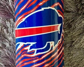 Custom 20oz Tumbler, Buffalo Bills Tumbler, Bills Mafia, Bills Fans gift, Personalized Tumbler with Straw
