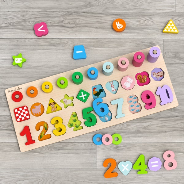 PLAYBOARD - Complete Educational Toy - Stimulating Awareness and Fine Motor Skills - Learning Tablet - Children 1 year to 6 years