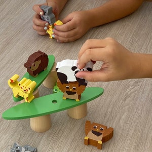 Crazy Animals: The balance toy by Max & Lea For children aged 1 to 6 years Stacking shapes Fine motor skills and development image 3