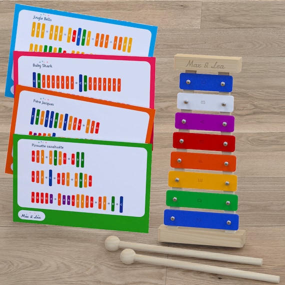 Jouet d'instrument de musique pour enfants 5 en 1 coloré durable