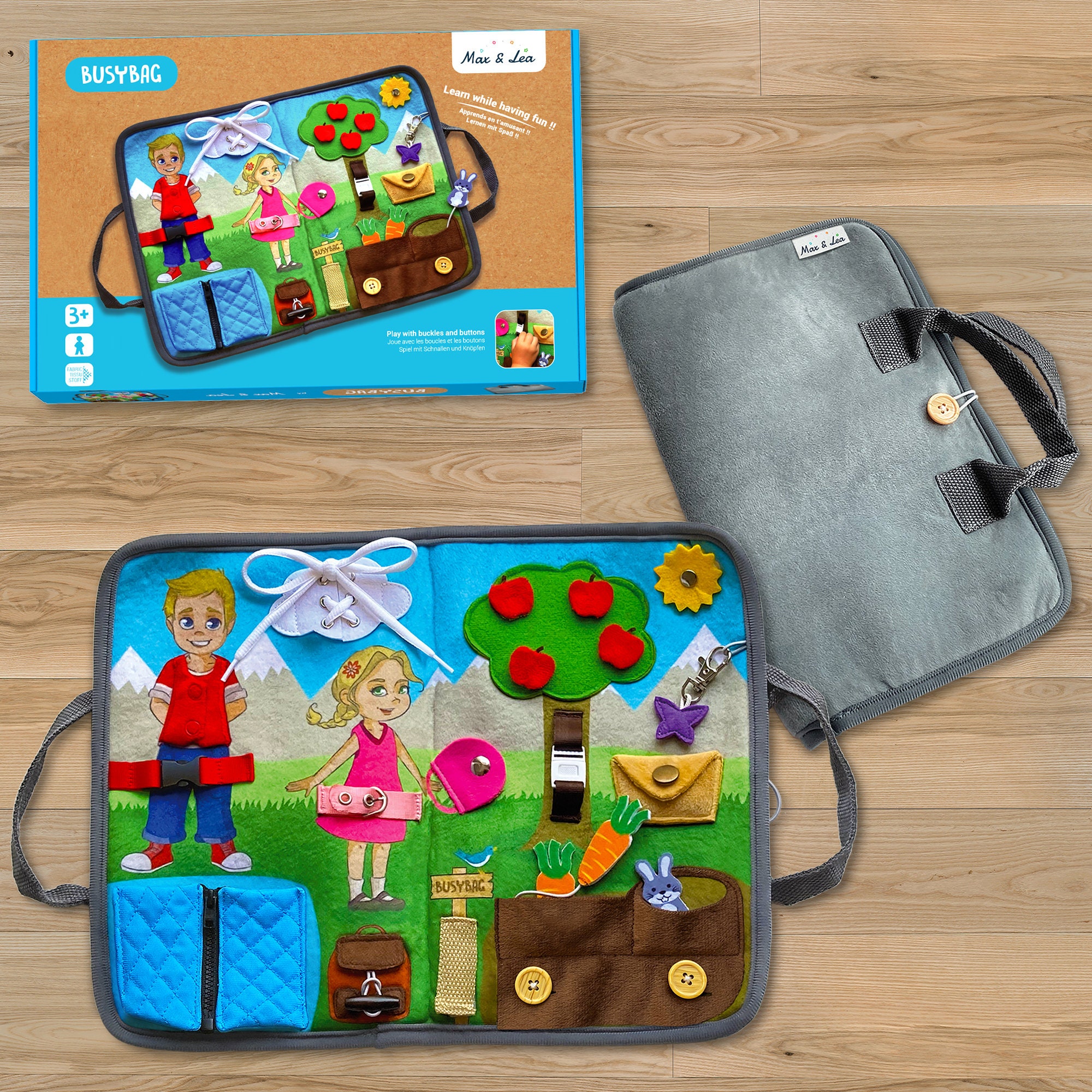 LockBoard - Max & Lea - Busyboard complète pour enfants dès 2 ans