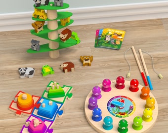 The BALANCE PACK including 3 Superb Max & Lea Toys to improve balance, coordination, and awareness